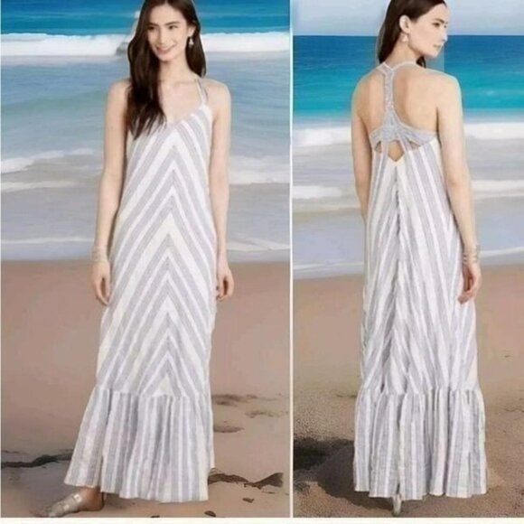 Striped Maxi Dress - Picture 1 of 8